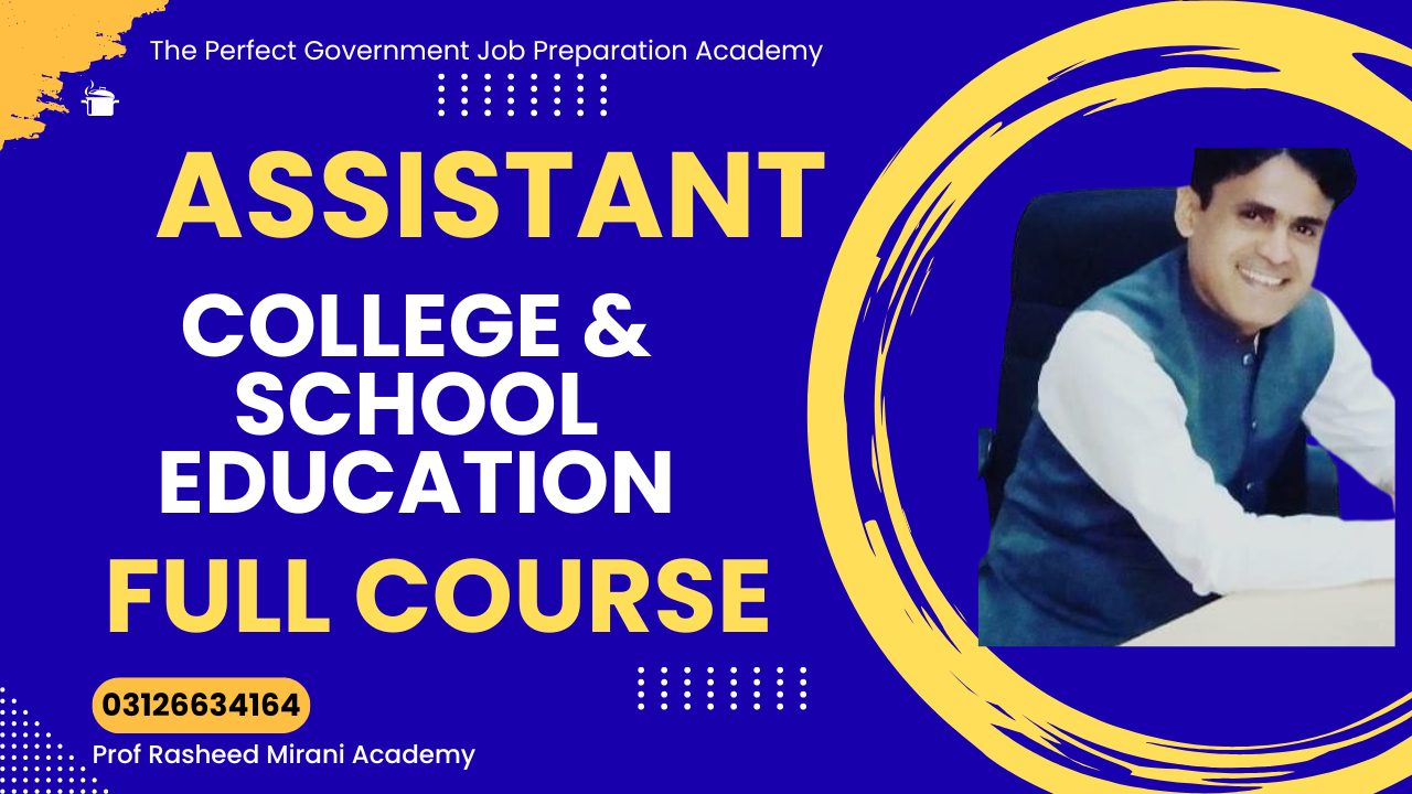 Assistant BPS-16 College and School Education